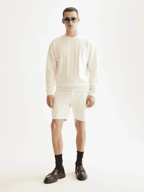 Alternative view of Scotch & Soda 181210 Jacquard Terry Sweatshorts, Eggnog