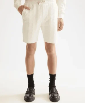 Scotch & Soda 181210 Jacquard Terry Sweatshorts, Eggnog