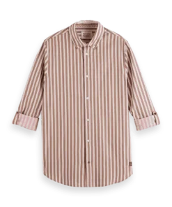 Alternative view of Scotch & Soda 181239, Yarn Dyed Stripe Shirt, Soft Silt Stripe