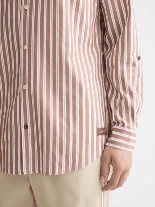 Scotch & Soda 181239, Yarn Dyed Stripe Shirt Soft Silt Stripe - Image 7