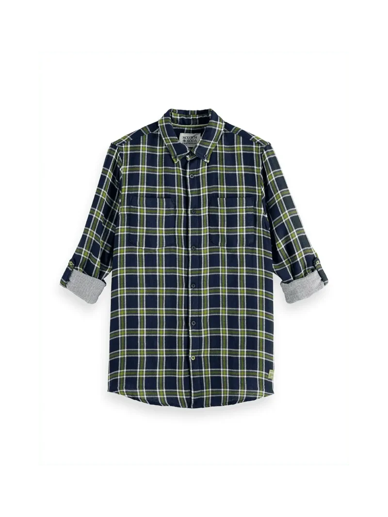 Scotch & Soda 181243, Double-face regular fit shirt, Sky Captain check - Image 6