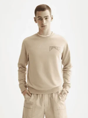 Scotch & Soda 181285 Left chest Logo Sweatshirt, Plaza taupe