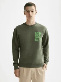 Scotch & Soda 181285 Left chest Logo Sweatshirt, Thyme