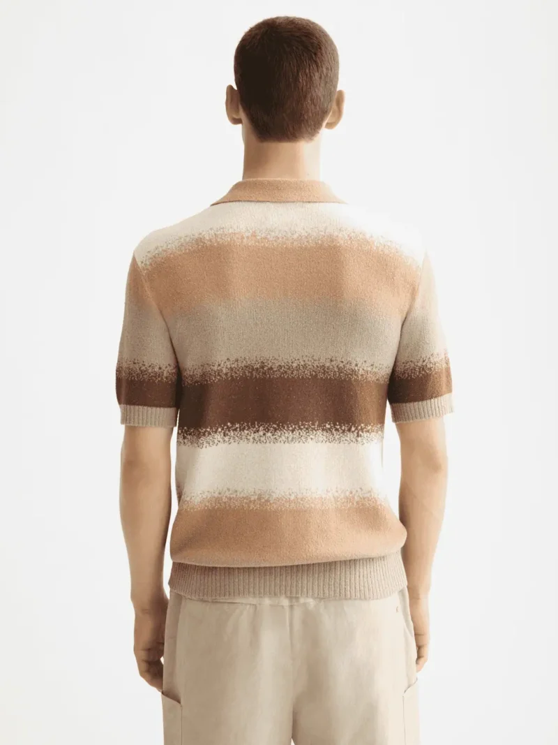 Scotch & Soda 181321 Knitted Degrade Polo, Plaza taupe - Image 6