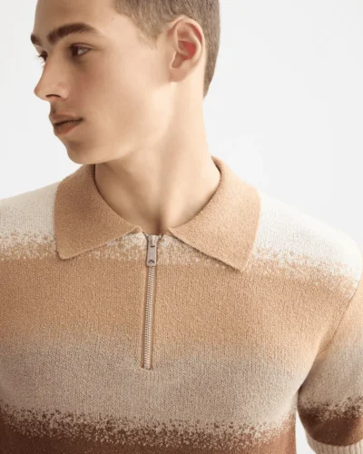 Alternative view of Scotch & Soda 181321 Knitted Degrade Polo, Plaza taupe