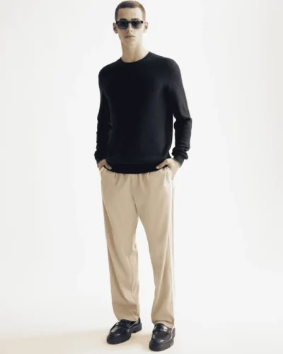 Alternative view of Scotch & Soda 181330 Linen Blend Crewneck, Sky captain