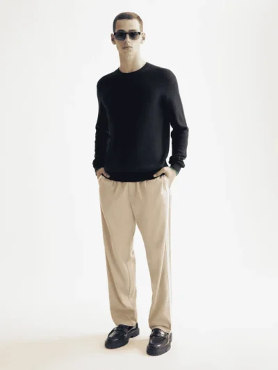 Alternative view of Scotch & Soda 181330 Linen Blend Crewneck, Sky captain