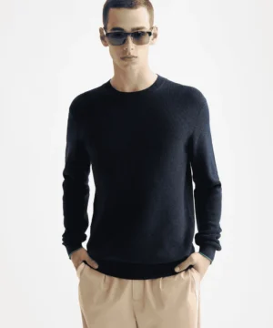 Scotch & Soda 181330 Linen Blend Crewneck, Sky captain