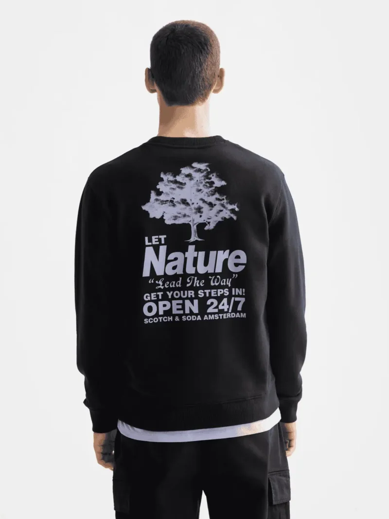 Scotch & Soda 181522 Artwork Sweatshirt, Meteorite - Image 6