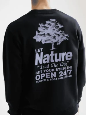 Alternative view of Scotch & Soda 181522 Artwork Sweatshirt, Meteorite