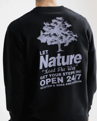 Alternative view of Scotch & Soda 181522 Artwork Sweatshirt, Meteorite