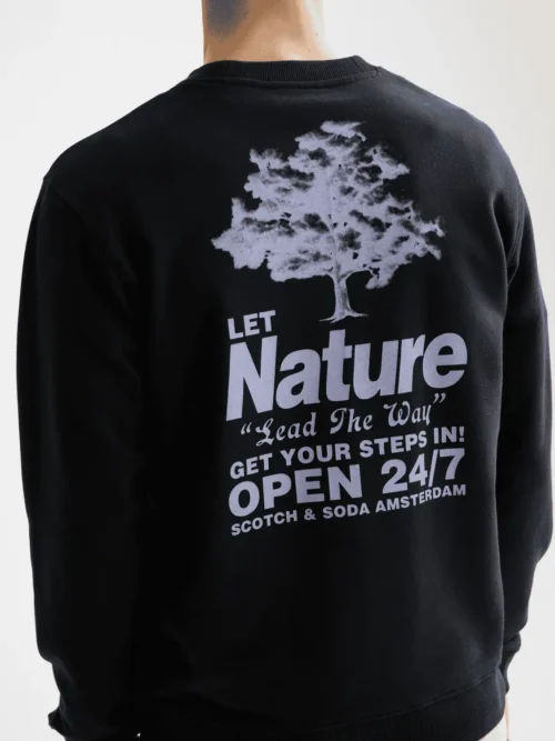 Alternative view of Scotch & Soda 181522 Artwork Sweatshirt, Meteorite