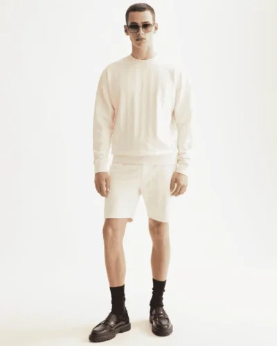 Alternative view of Scotch & Soda 181532 Jacquard Terry Sweatshirt, Eggnog