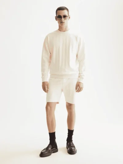 Alternative view of Scotch & Soda 181532 Jacquard Terry Sweatshirt, Eggnog