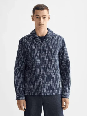 Scotch & Soda 181613 Jacquard overshirt, Sky Captain Jacquard