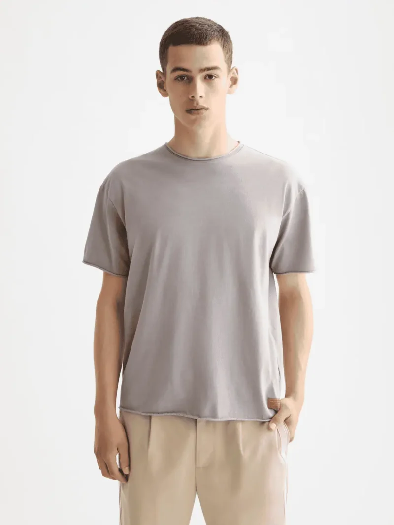 Scotch & Soda 181764  Raw Edge T-shirt, Gull