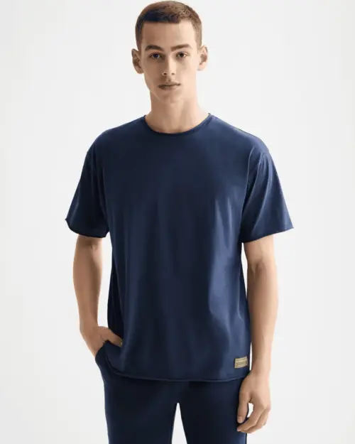 Scotch & Soda 181764 Raw Edge T-shirt Peacoat