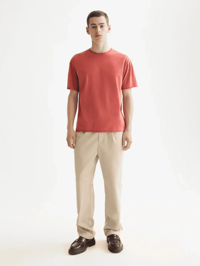 Scotch & Soda 181764  Raw Edge T-shirt, Ketchup - Image 2