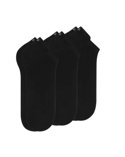 Scotch & Soda Men's 3-pack 1/2 Terry Low Cut socks, Black
