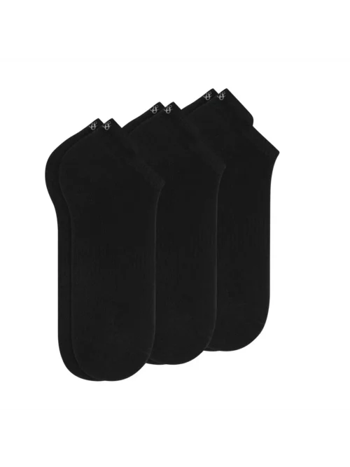 Scotch & Soda Men's 3-pack 1/2 Terry Low Cut socks, Black