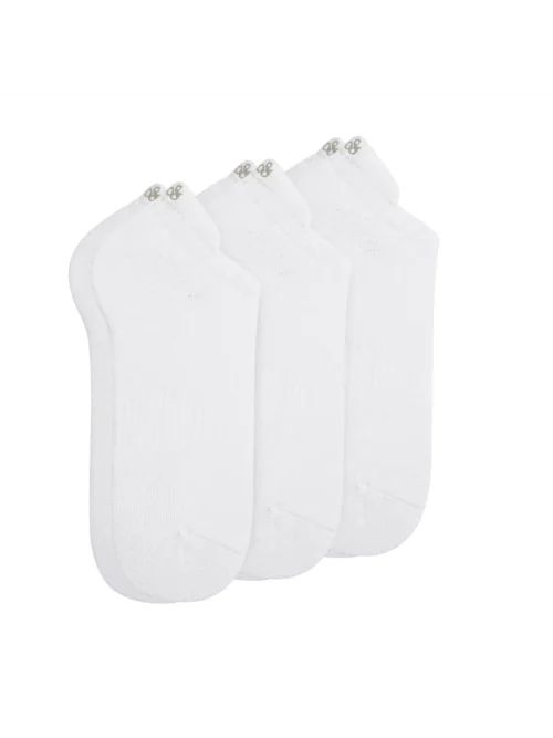 Scotch & Soda Men's 3-pack 1/2 Terry Low Cut socks White