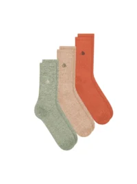 Scotch & Soda 3PK Men's Non Terry Ribbed Crew, Green