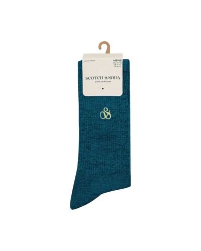 Alternative view of Scotch & Soda 3PK Men's Non Terry Ribbed Crew, Blue