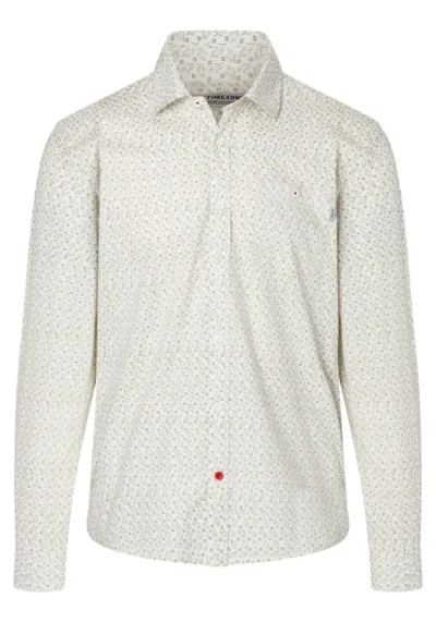 Alternative view of Timezone - Printed Classic Shirt off white
