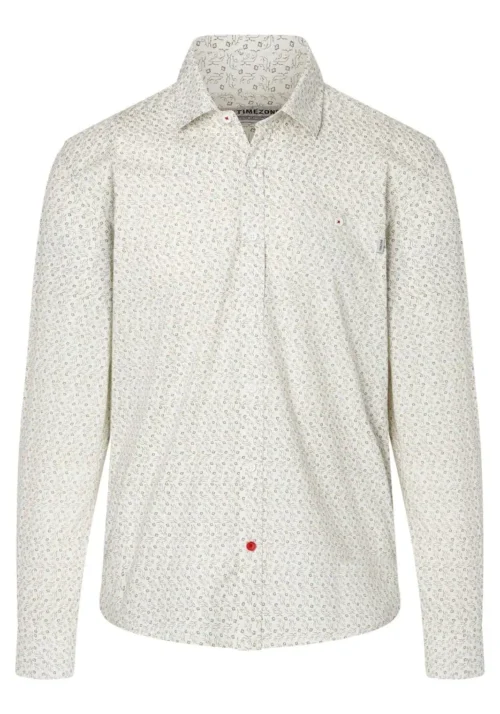 Alternative view of Timezone 23-10166 : Printed Classic Shirt off white