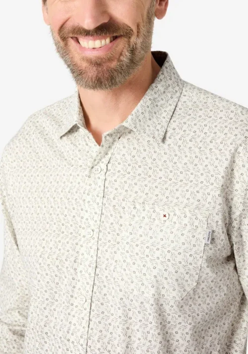 Timezone 23-10166 : Printed Classic Shirt off white image2