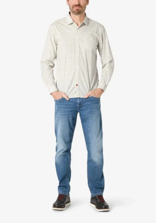 Timezone 23-10166 : Printed Classic Shirt off white image1