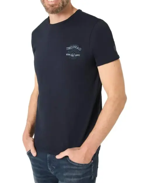 Timezone 22-10328: Moose T-shirt Dark Navy