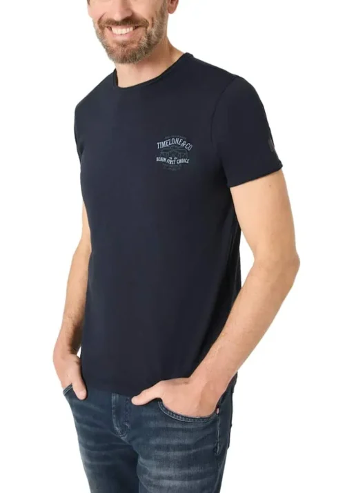 Timezone 22-10328: Moose T-shirt Dark Navy