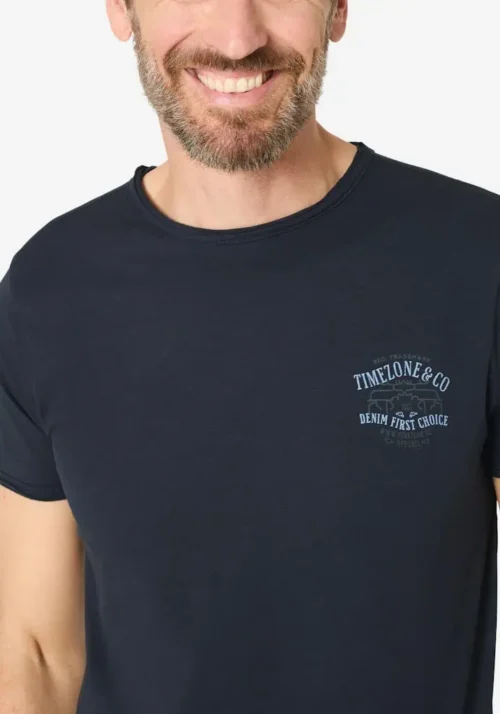 Timezone 22-10328: Moose T-shirt Dark Navy - Image 3