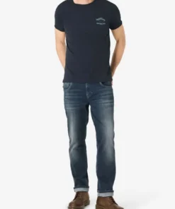 Alternative view of Timezone - Moose T-shirt. Dark Navy