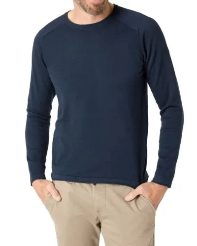 Timezone 28-10238 : Cotton Knit Crewneck, Dark navy