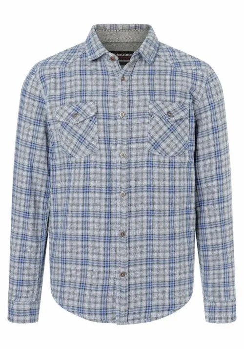 Alternative view of Timezone 23-10170 : Check Shirt blue check