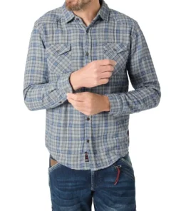 Timezone Check Shirt, blue check