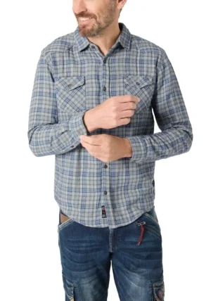 Timezone  Check Shirt, blue check