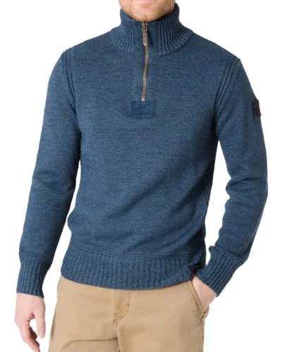 Timezone 28-10233 : Heavy Seamens Troyer, Indigo melange