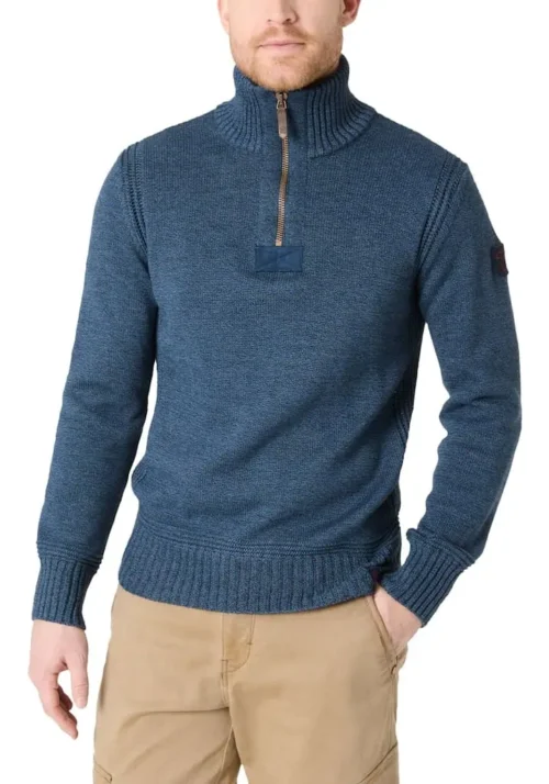 Timezone 28-10233 : Heavy Seamens Troyer, Indigo melange