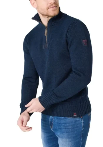 Timezone Heavy Seamens Troyer, Blue melange