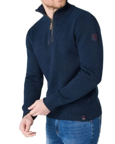 Timezone 28-10233 : Heavy Seamens Troyer, Blue melange