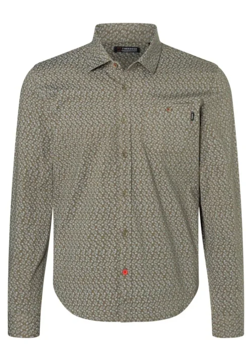 Timezone 23-10166 - Printed Classic Shirt dark olive - Image 3