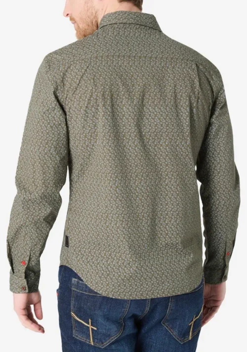 Timezone 23-10166 - Printed Classic Shirt dark olive - Image 4