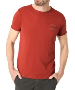Timezone - Moose T-shirt. Burnt henna red