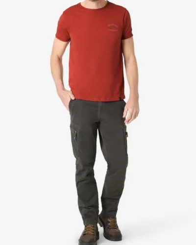 Alternative view of Timezone 22-10328: Moose T-shirt. Burnt henna red