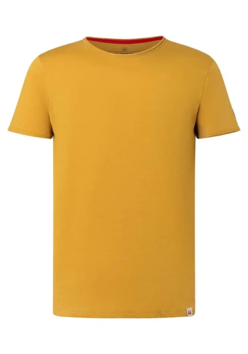 Timezone - Ripped basic t-shirt Mustard yellow image1