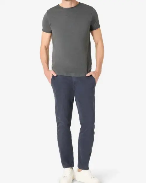 Alternative view of Timezone  Ripped basic tee  Shadow grey