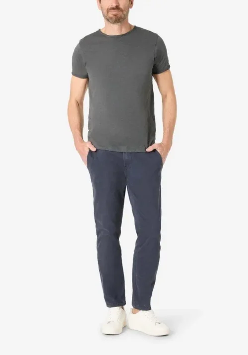 Alternative view of Timezone  Ripped basic tee  Shadow grey
